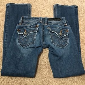 Euc sz 27/34 rock revival jeans